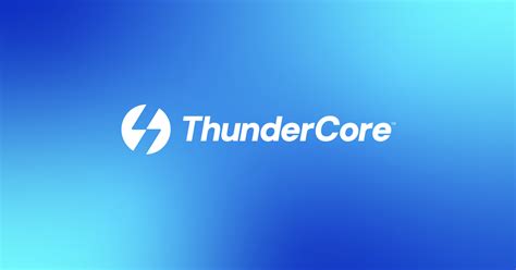 thunder core wallet|General Information – ThunderCore.